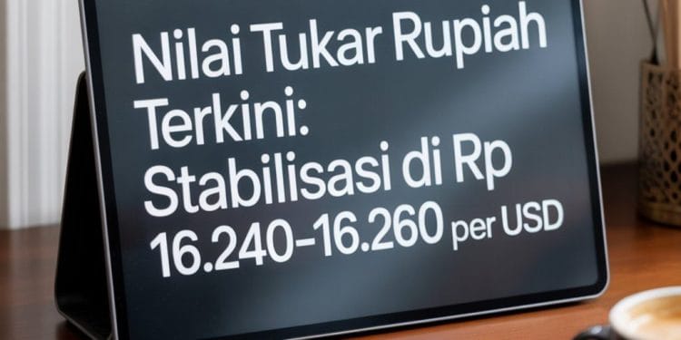 Rupiah Lagi Chill: Stuck di Kisaran Rp 16.240–16.260 per USD