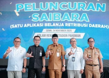 Saibara Resmi Diluncurkan, Lampung Mulai Era Digitalisasi Retribusi Daerah