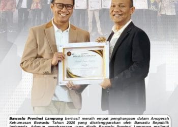 Bawaslu Lampung Raih Empat Penghargaan Anugerah Kehumasan Nasional
