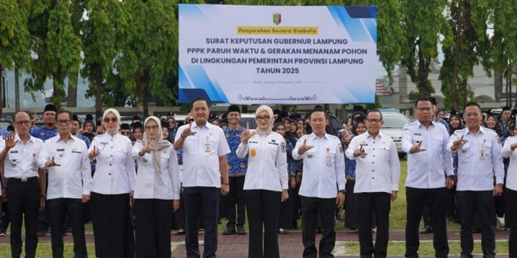 Wagub Jihan Nurlela Resmikan 863 PPPK Paruh Waktu di Lampung