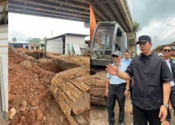 Bupati Egi Pantau Rehabilitasi Darurat Fly Over Natar