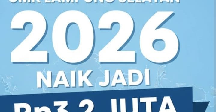 UMK Lampung Selatan 2026 Resmi Naik Jadi Rp3,2 Juta