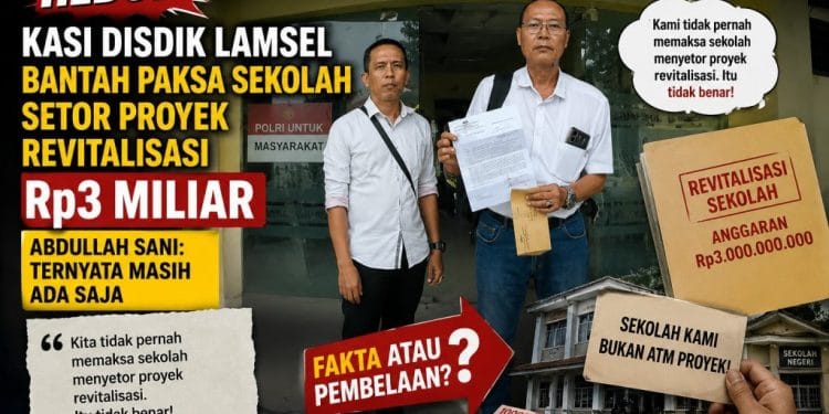 Dugaan Setoran 10 Persen Proyek Sekolah di Lamsel Kembali Jadi Sorotan