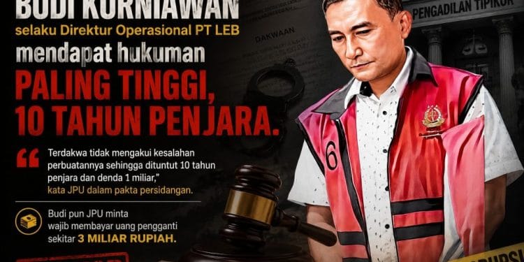 Sidang Pledoi Berubah Haru Saat Budi Kurniawan Bahas Nasib Pekerja PT LEB