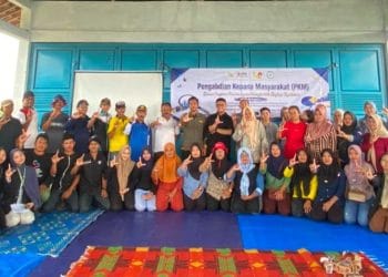 Dorong Desa Melek Data, Mahasiswa KKN ITERA Gelar Pelatihan Infografis di Badransari
