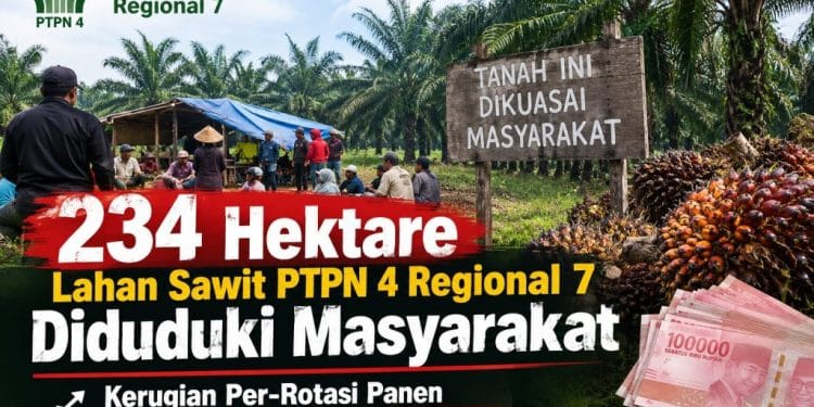 Warga Klaim Kuasai Lahan PTPN 4 Bekri, Dasar Tanah Adat dan Ulayat Dipertanyakan
