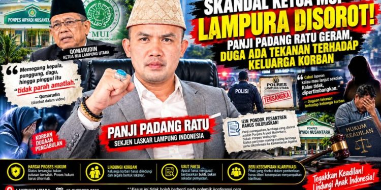 Polemik Ketua MUI Lampura dan Kasus Santriwati, Panji Minta Semua Dugaan Diusut